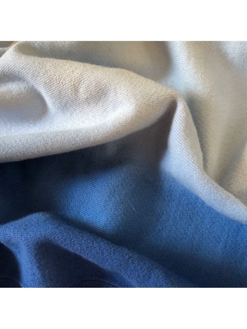 CHAMPION Reverse Weave Blue Dip Dye Script Ombre Crewneck Pullover Sweatshirt S - Picture 5 of 13